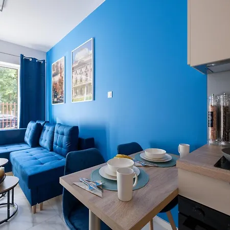Blue Garden By Fengshui4u, Prywatny Ogrodek, Bezplatny Parking, Nowy Budynek, Dostep Na Kod Apartman Łódź