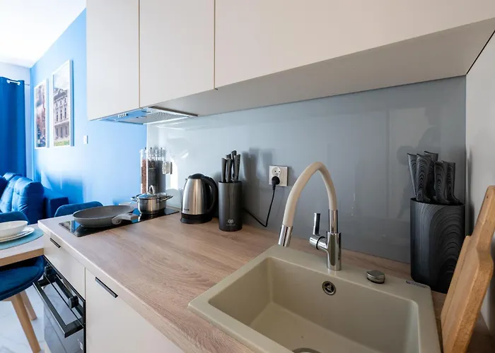 Apartman Blue Garden By Fengshui4u, Prywatny Ogrodek, Bezplatny Parking, Nowy Budynek, Dostep Na Kod Łódź