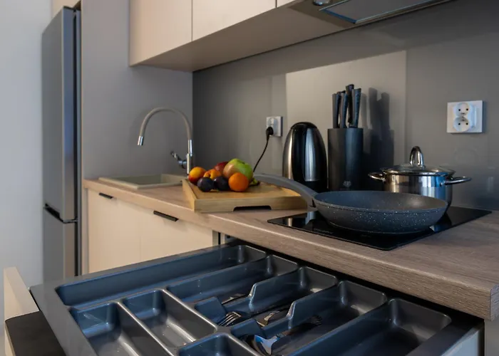 Blue Garden By Fengshui4u, Prywatny Ogrodek, Bezplatny Parking, Nowy Budynek, Dostep Na Kod Apartman Łódź